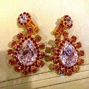 Kenneth Jay Lane stunning clip on earrings.